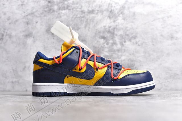 Nike男鞋 耐克新款 Nike Zoom Dunk SB北卡藍 Off-White聯名休閒板鞋 男女同款  hdx13237